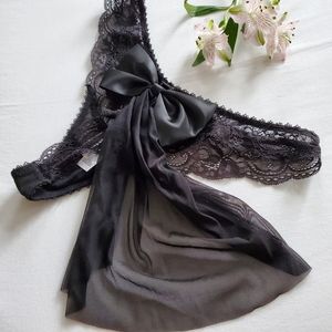 BRIDE| Bow And Veil Lace Panty